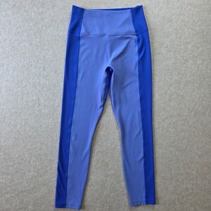 Athleta Transcend 7/8 Tight Legging Size Small Blue Colorblock Active Yoga